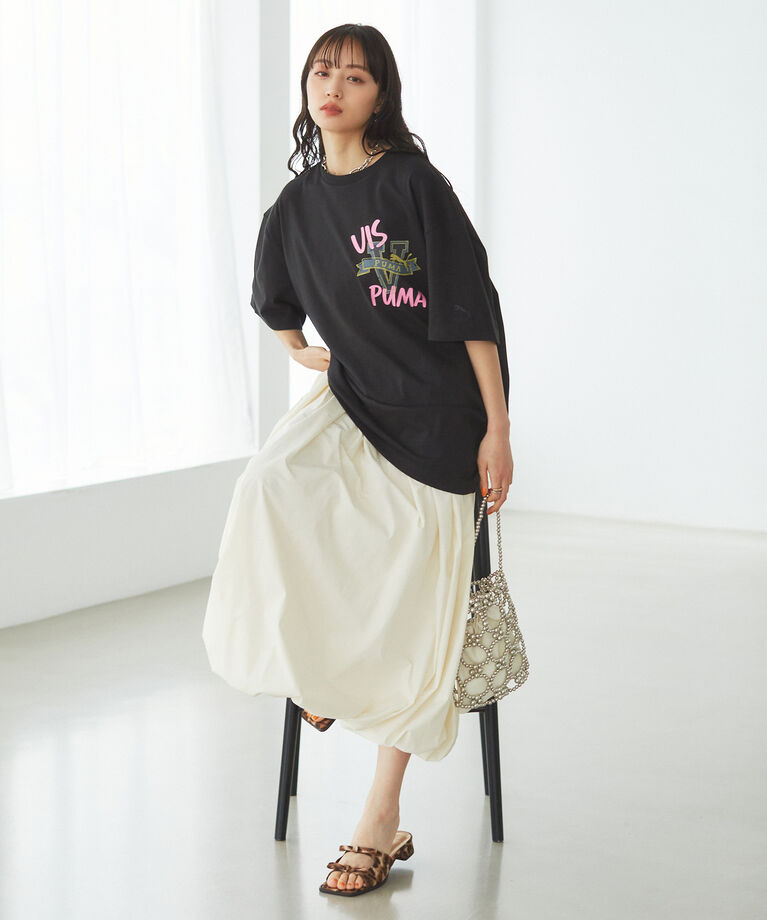 VIS「【PUMA】VIS別注 オリジナルロゴオーバーサイズTシャツ」|Tシャツ・カットソー|