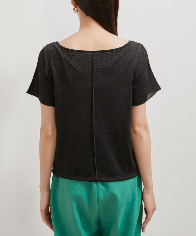 VIS「【洗える】ラメメローTシャツ」|Tシャツ・カットソー|