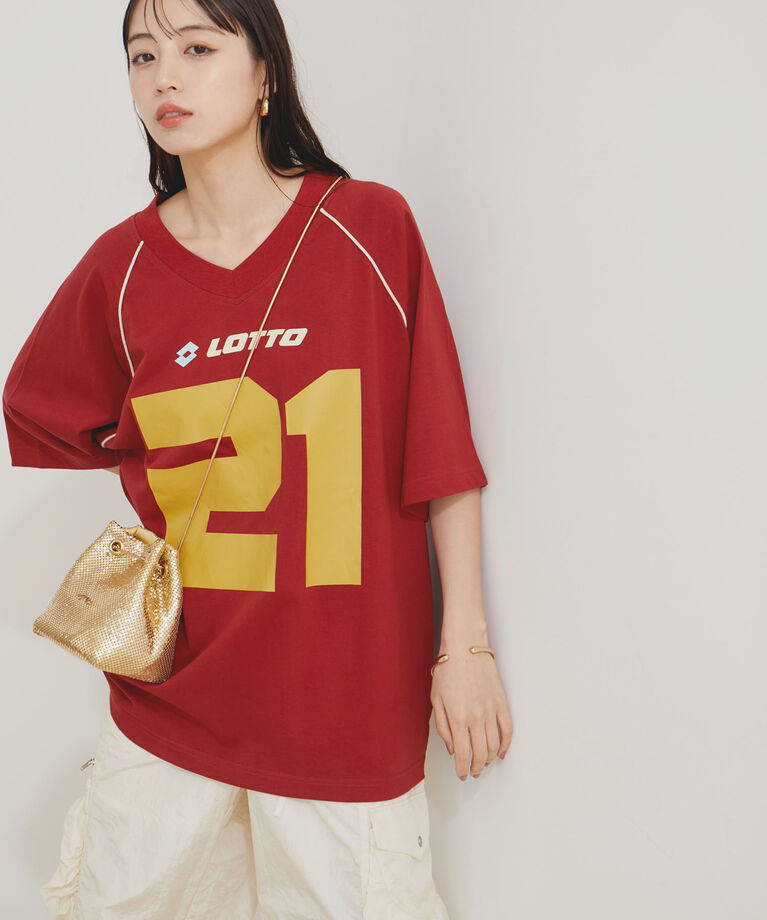 VIS「【Lottoコラボ】BIGゲームTシャツ」|Tシャツ・カットソー|ワイン系(67)
