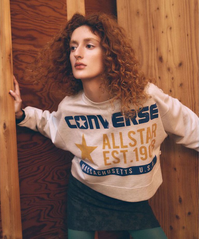 VIS「【CONVERSE】ビッグロゴスウェット」|Tシャツ・カットソー|ライトグレー