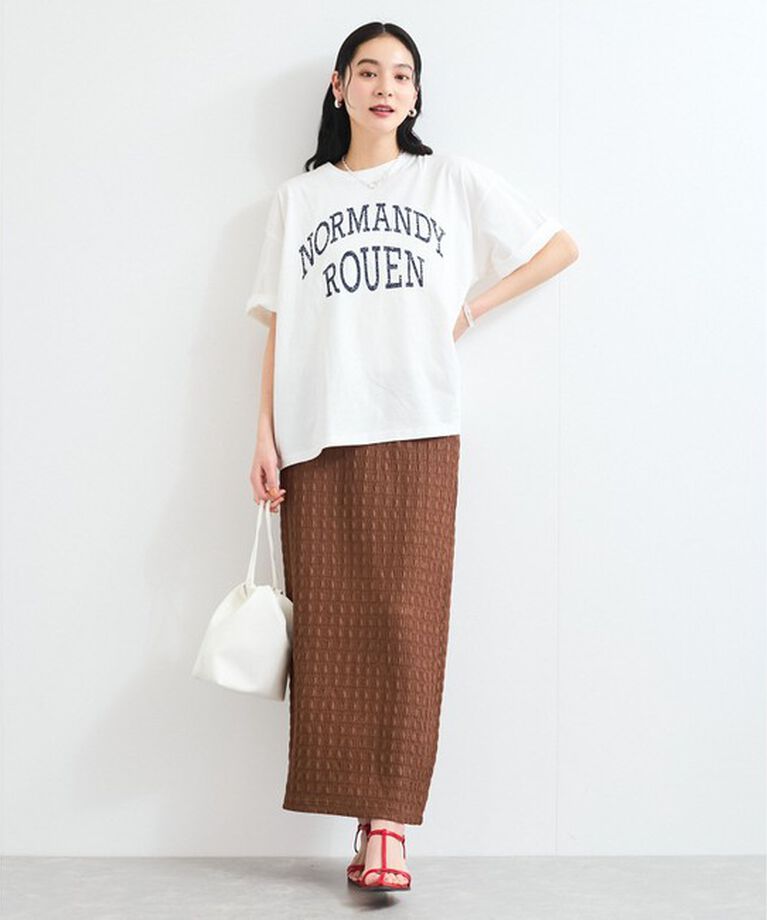 VIS「ピグメント加工プリントビッグTシャツ」|Tシャツ・カットソー|