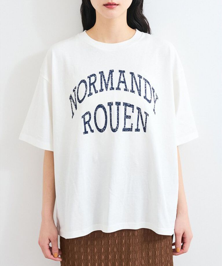 VIS「ピグメント加工プリントビッグTシャツ」|Tシャツ・カットソー|