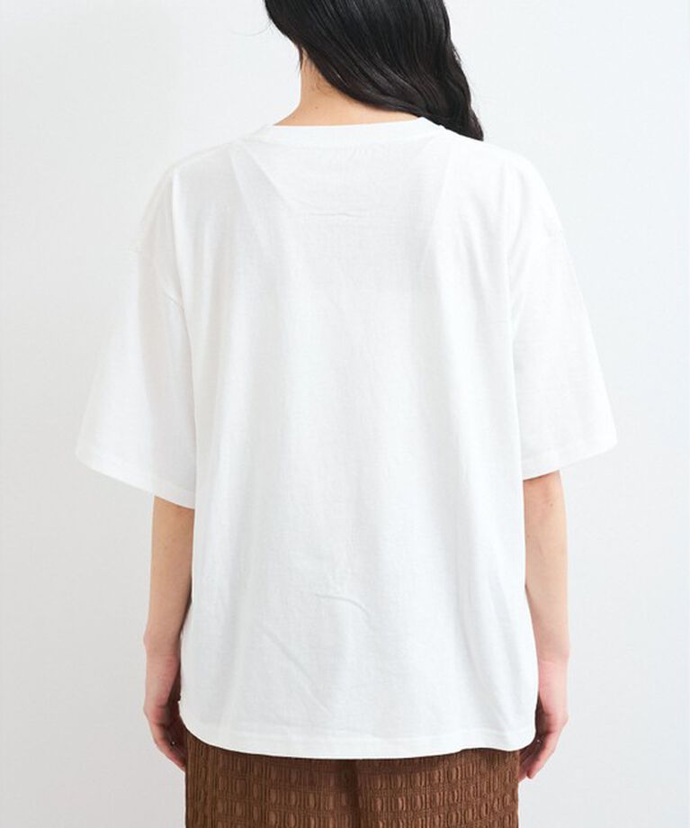 VIS「ピグメント加工プリントビッグTシャツ」|Tシャツ・カットソー|
