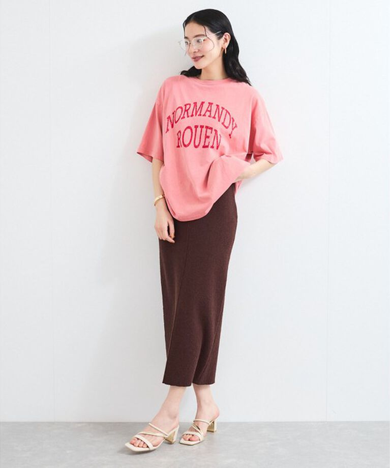 VIS「ピグメント加工プリントビッグTシャツ」|Tシャツ・カットソー|