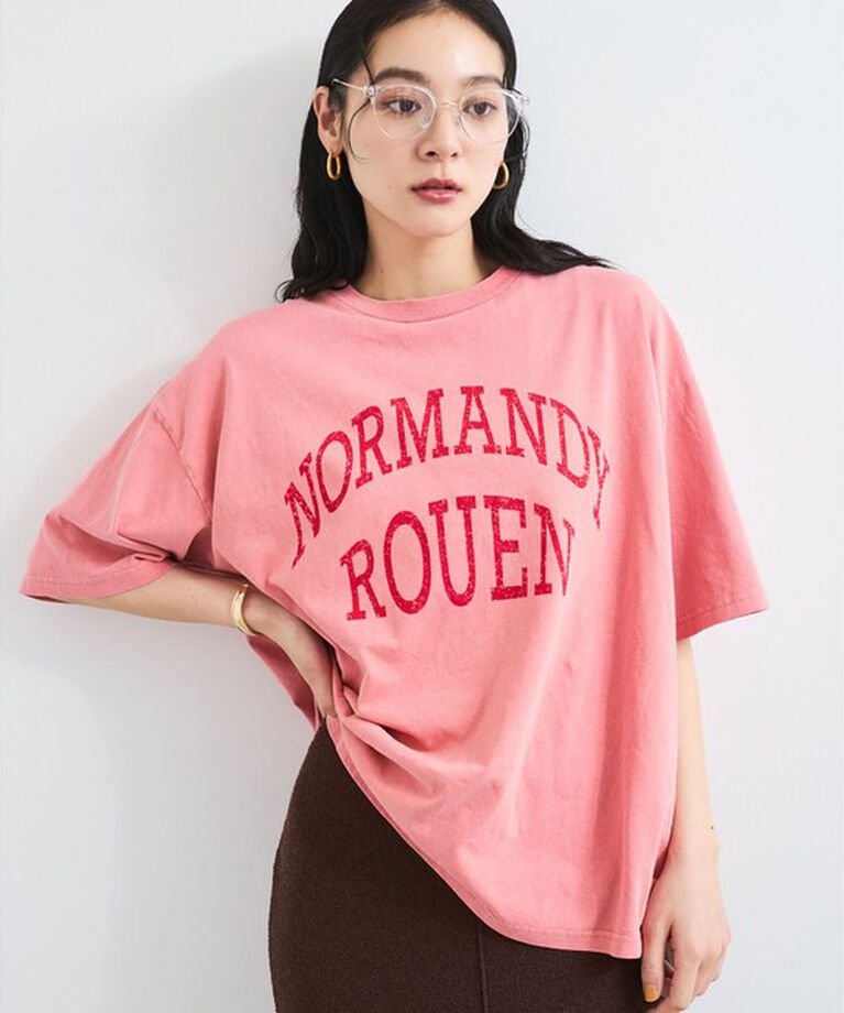 VIS「ピグメント加工プリントビッグTシャツ」|Tシャツ・カットソー|