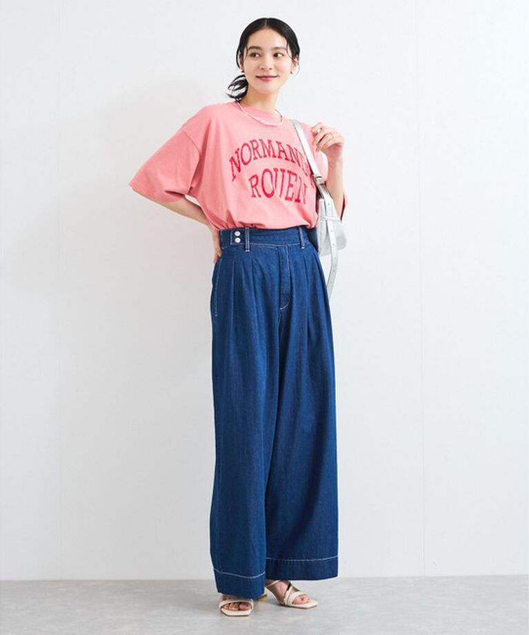 VIS「ピグメント加工プリントビッグTシャツ」|Tシャツ・カットソー|