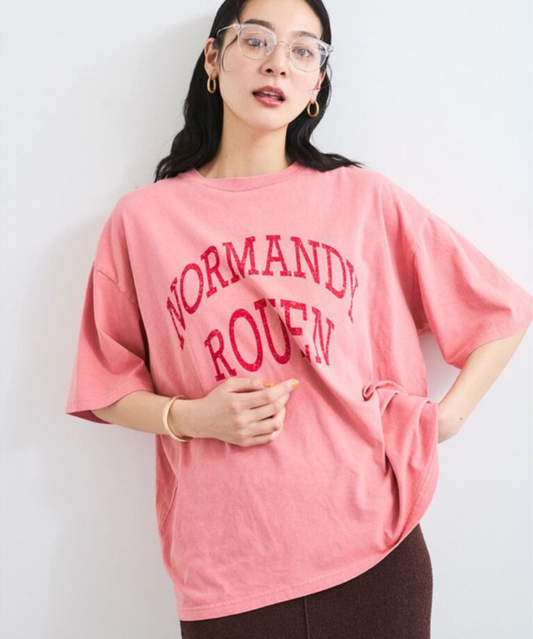 VIS「ピグメント加工プリントビッグTシャツ」|Tシャツ・カットソー|