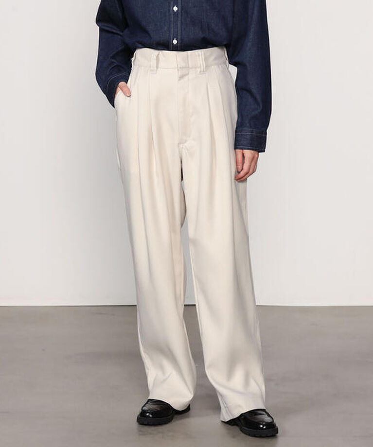  「THE SHINZONE |〈別注〉TOMBOY PANTS WOMEN」|チノ|WHITE