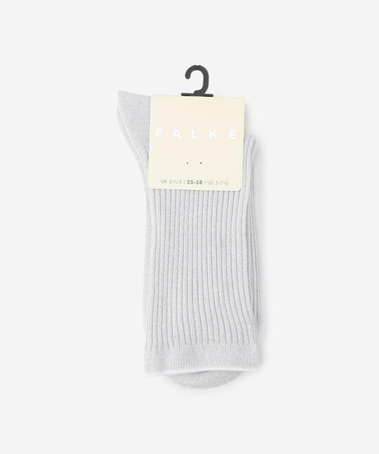  「FALKE | 47119 SHINY RIB SOCKS WOMEN」|ソックス|WHITE
