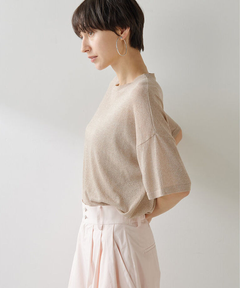  「ラメニットTEE」|ニット・セーター|