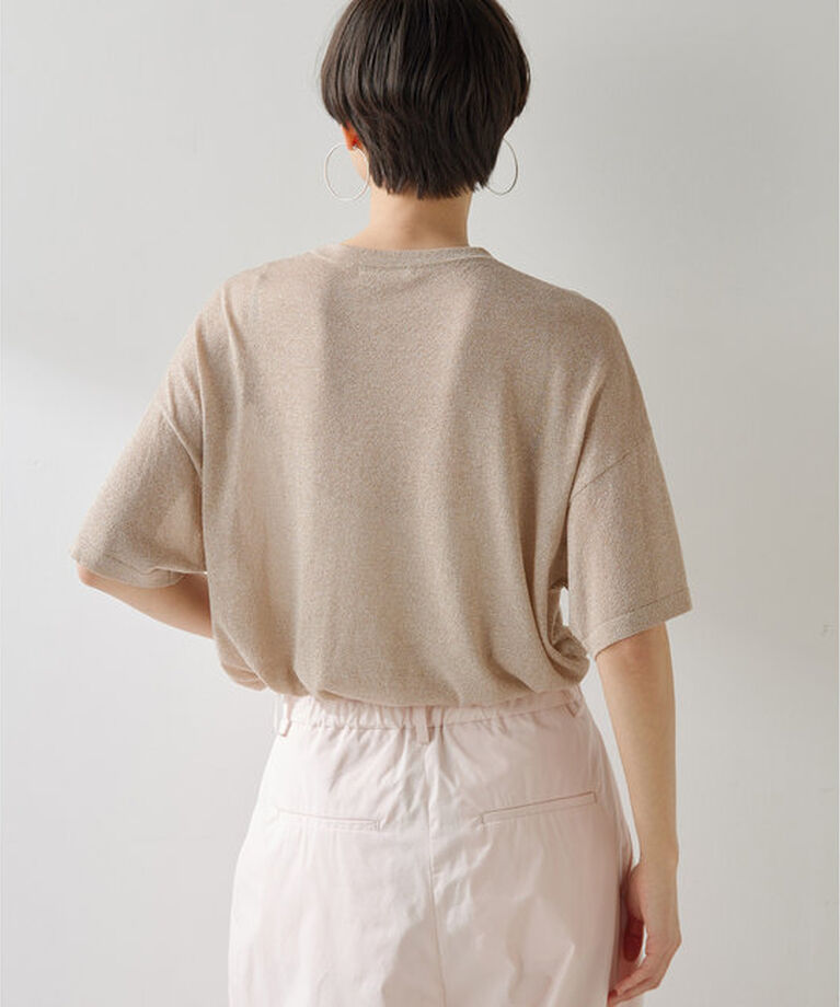  「ラメニットTEE」|ニット・セーター|
