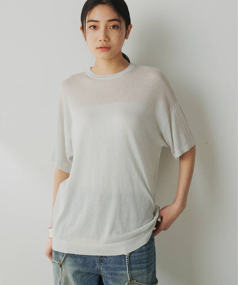  「ラメニットTEE」|ニット・セーター|
