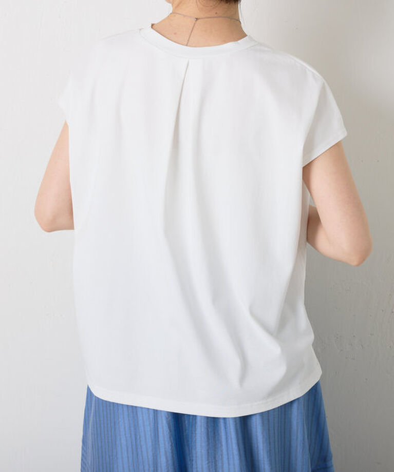  「モール刺繍フレンチTシャツ」|Tシャツ・カットソー|