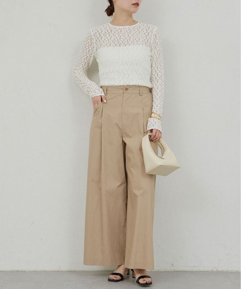  「【La nature linge】レースカットソー」|Tシャツ・カットソー|