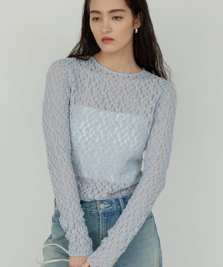 「【La nature linge】レースカットソー」|Tシャツ・カットソー|