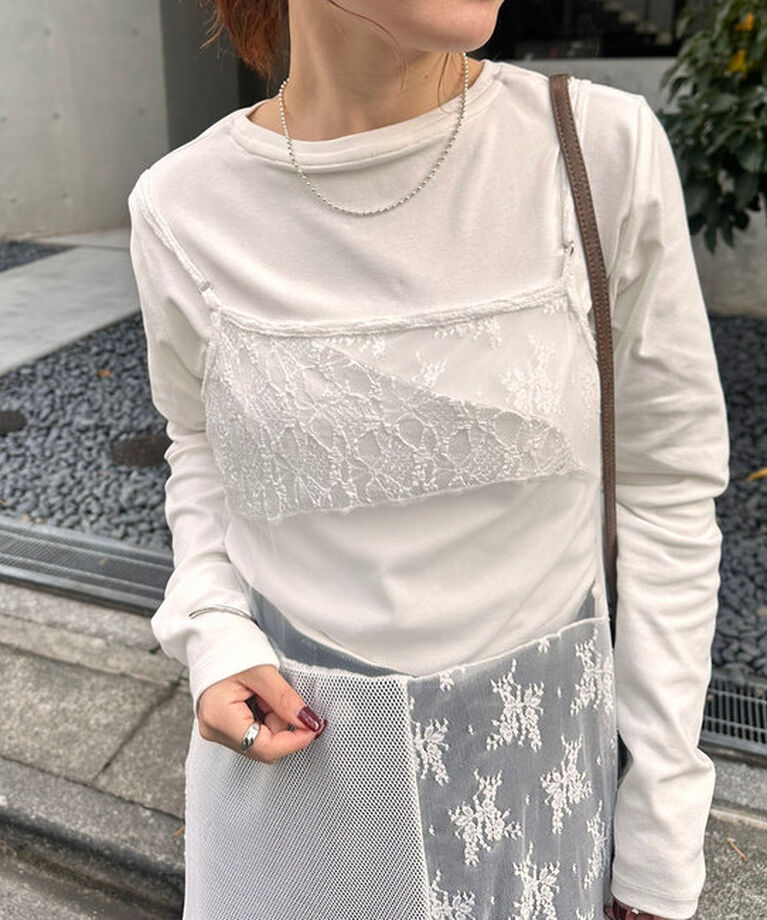  「レースパッチワークワンピース」|ワンピース|