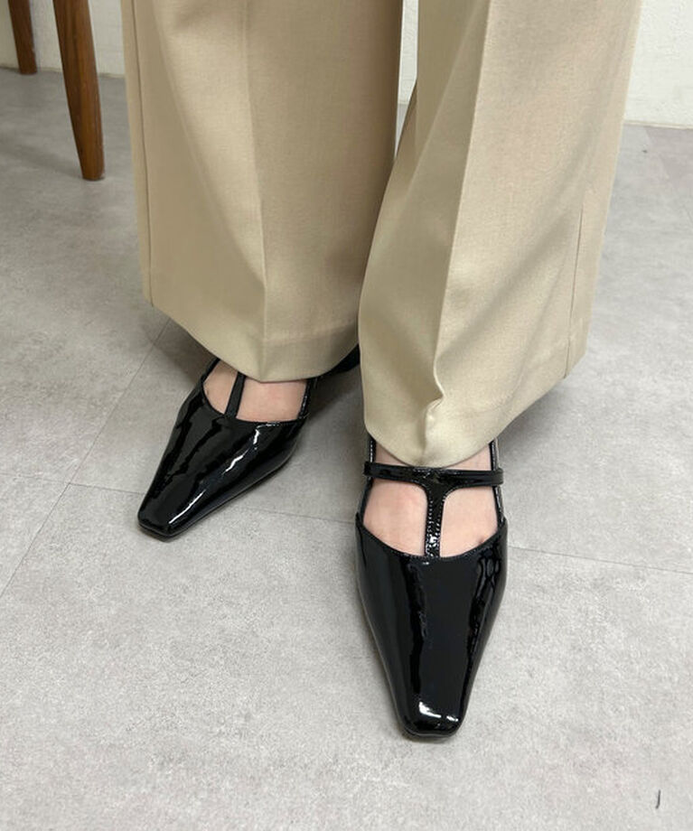  「スクエアトゥヒールサンダル」|ロングブーツ|