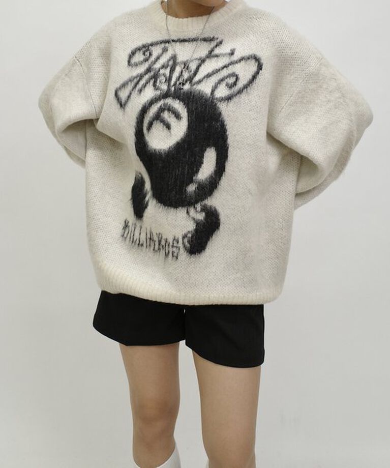  「【UNISEX/ユニセックス】ビリヤードモヘアニット」|ニット・セーター|