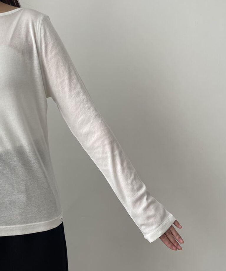  「ボートネックシアーロンT」|Tシャツ・カットソー|