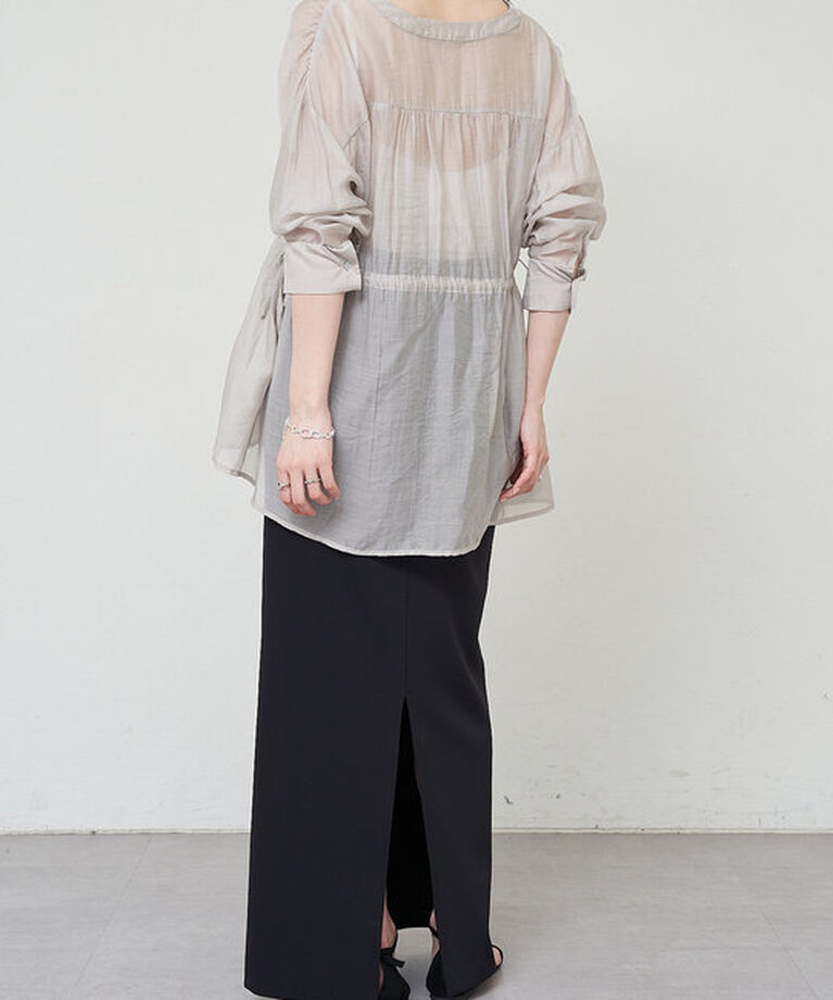  「《トレンドアイテム》《大人の透け感》シアーペプラムブラウス」|シャツ・ブラウス|