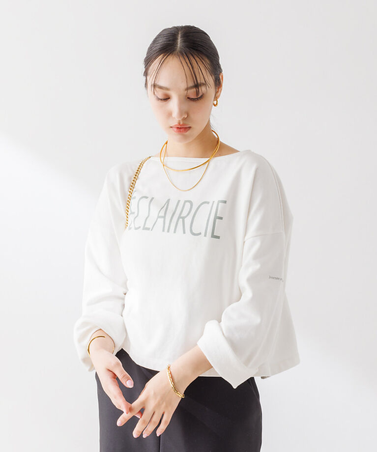 Rouge vif「ショート丈 ロゴミニ裏毛ロンT」|Tシャツ・カットソー|