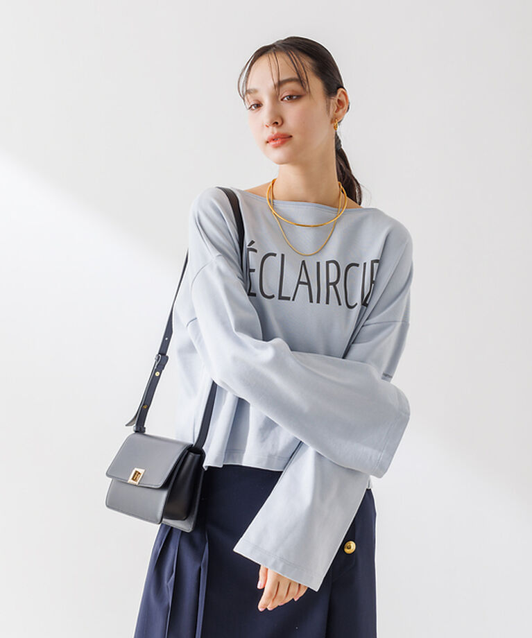 Rouge vif「ショート丈 ロゴミニ裏毛ロンT」|Tシャツ・カットソー|