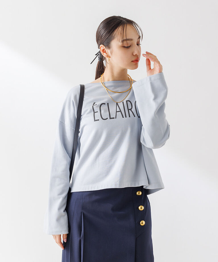 Rouge vif「ショート丈 ロゴミニ裏毛ロンT」|Tシャツ・カットソー|