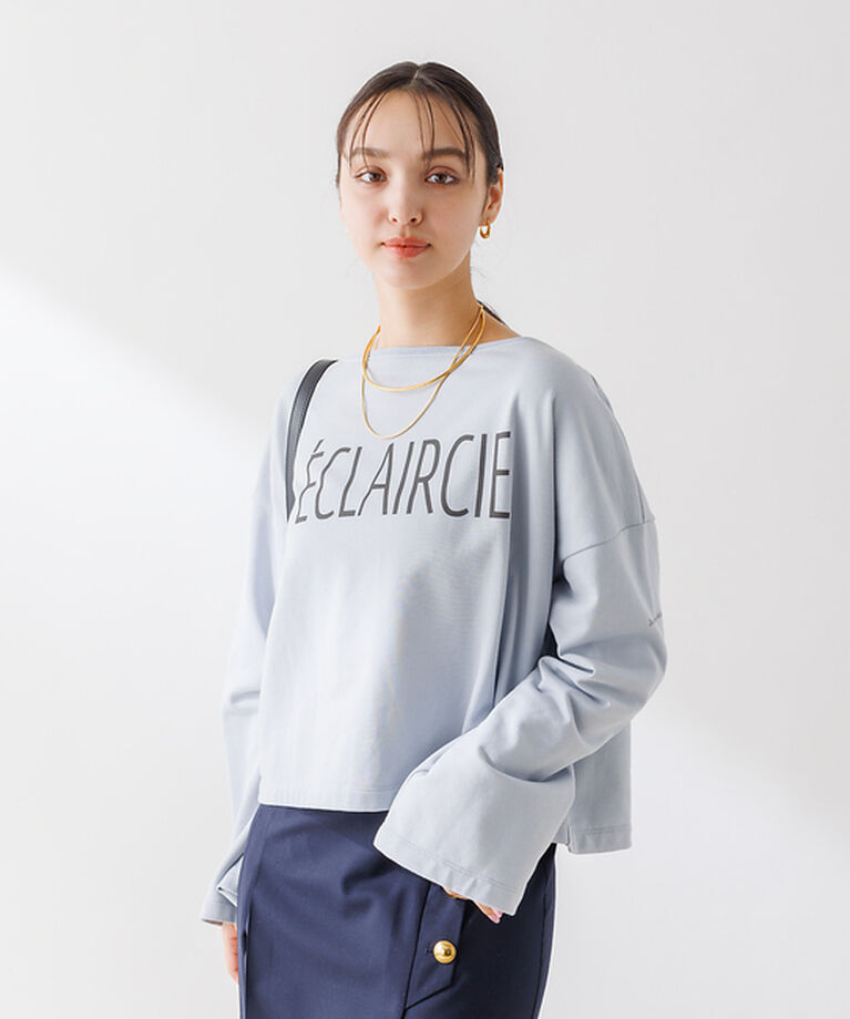 Rouge vif「ショート丈 ロゴミニ裏毛ロンT」|Tシャツ・カットソー|