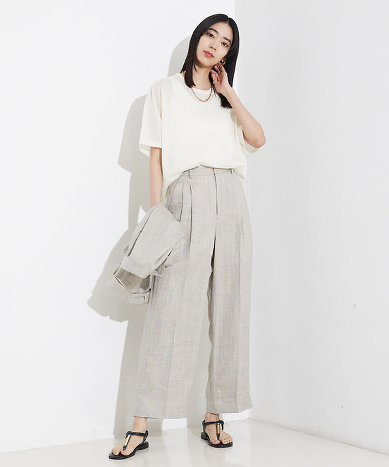 qualite「シャイニーニットT」|Tシャツ・カットソー|