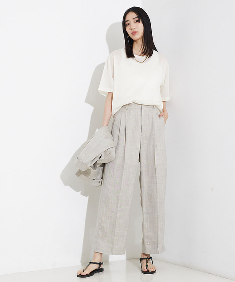 qualite「シャイニーニットT」|Tシャツ・カットソー|