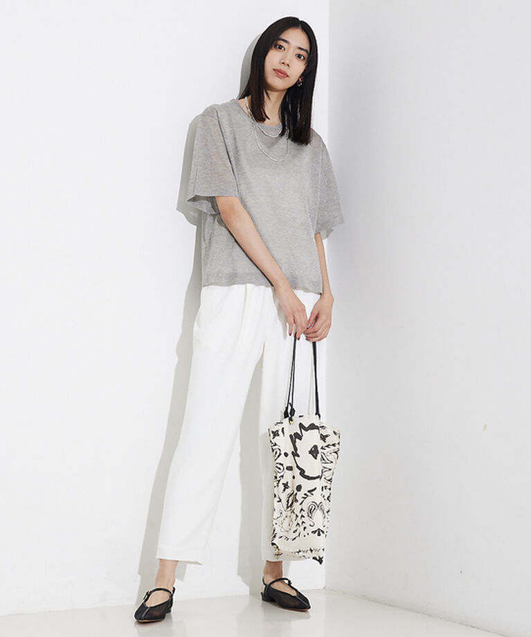 qualite「シャイニーニットT」|Tシャツ・カットソー|