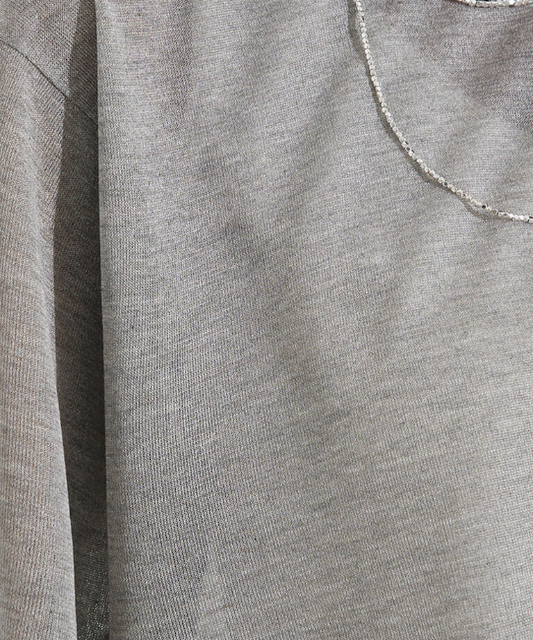 qualite「シャイニーニットT」|Tシャツ・カットソー|