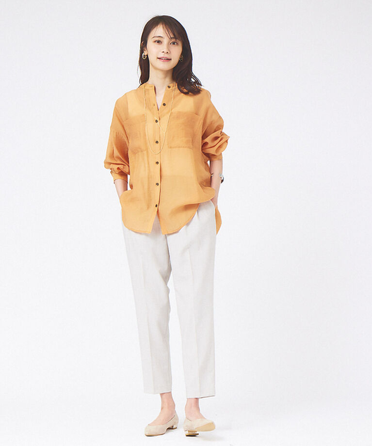 abahouse mavie「シアーオーバーシャツ」|シャツ・ブラウス|