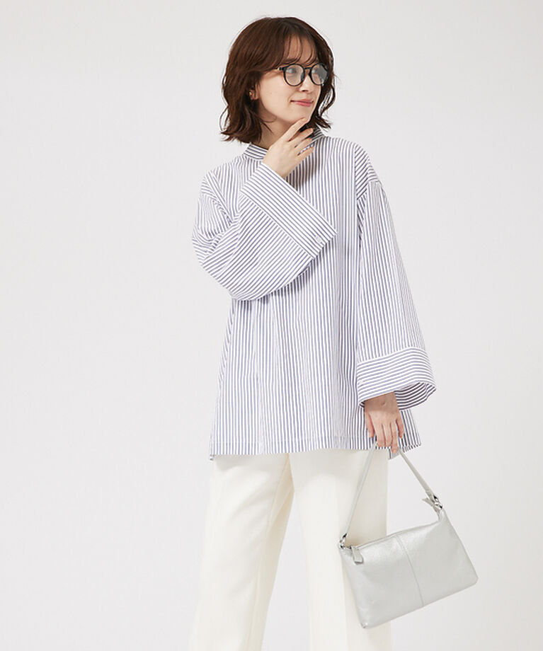 abahouse mavie「ワイドスリーブ2WAYシャツ」|シャツ・ブラウス|
