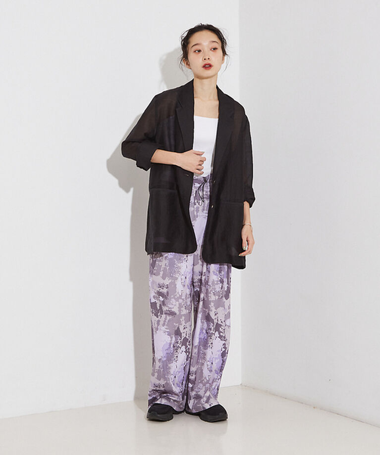 NOMINE「シルキー シアー バックスリット ジャケット」|その他|