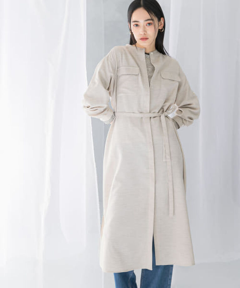 URBAN RESEARCH ROSSO「ROSSO ウォッシャブルリネンライクシャツワンピース」|ワンピース|