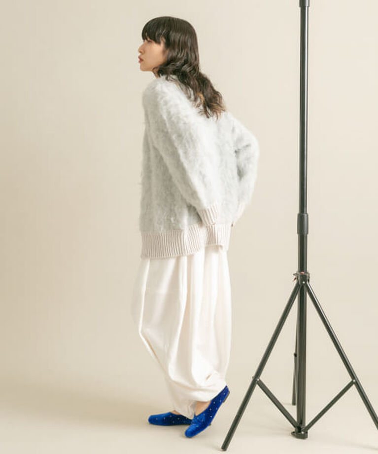  「KBF 『WEB/一部店舗限定』シャギーZIPカーディガン」|カーディガン|