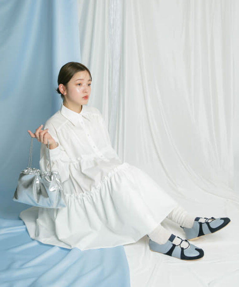  「KBF ボールチェーンギャザーBAG」|ハンドバッグ|