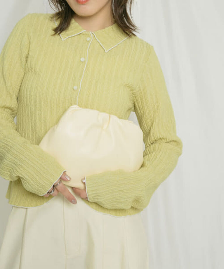  「KBF ボールチェーンギャザーBAG」|ハンドバッグ|