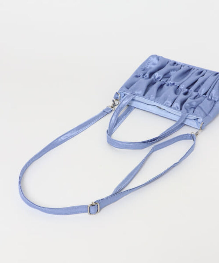  「KBF サテンギャザーハンドBAG」|ハンドバッグ|