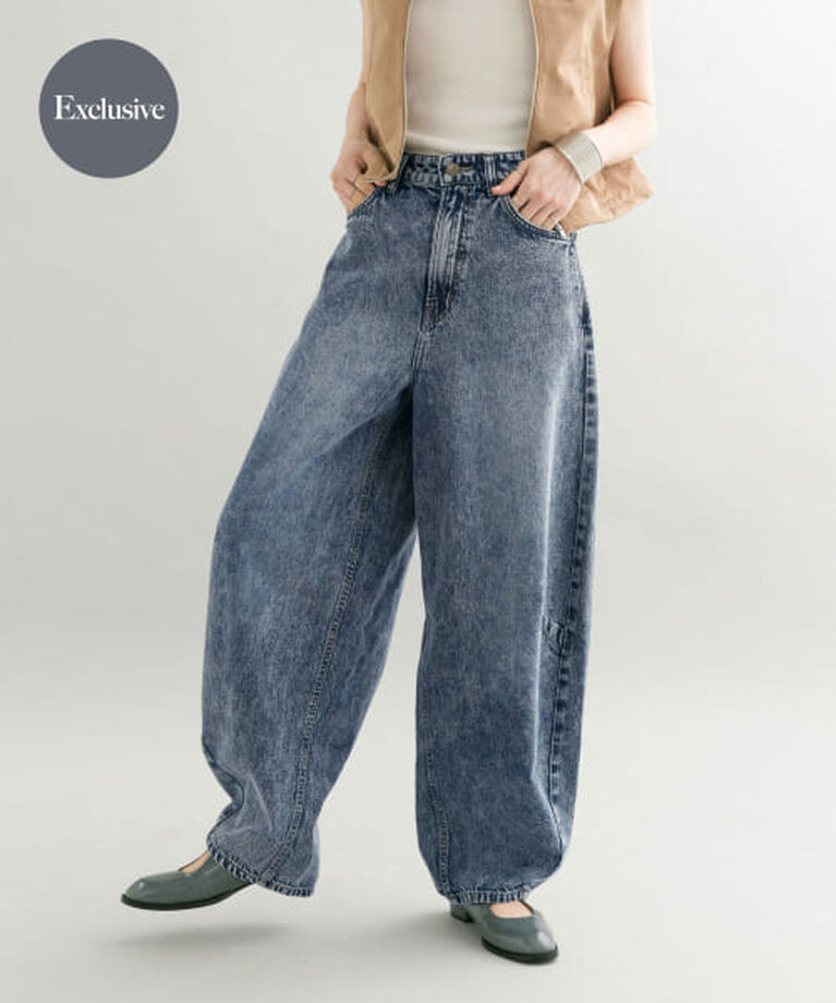  「KBF 『別注』Lee101×KBF　BARREL PANTS」|デニム|DARK USED