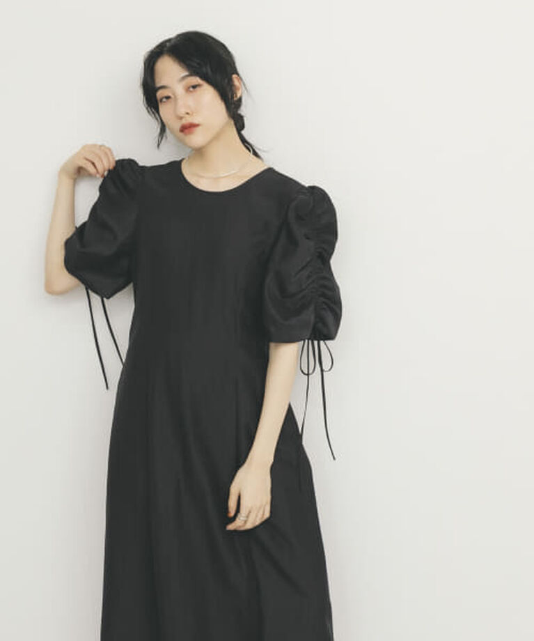  「KBF ドロストスリーブワンピース」|ワンピース|BLACK