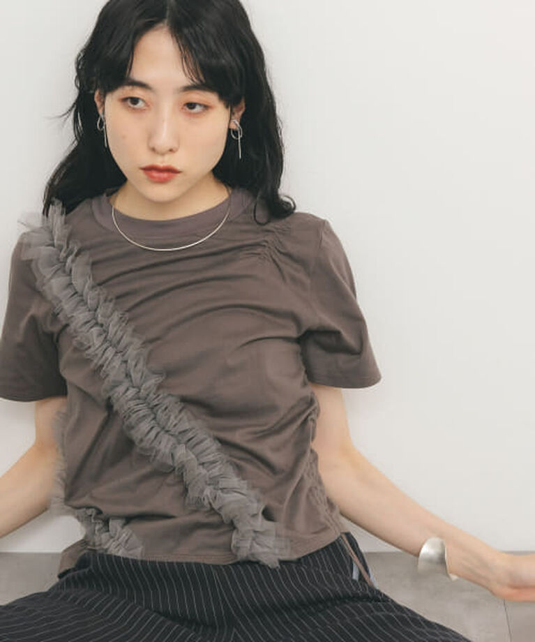  「KBF シャーリングフリルTEE」|Tシャツ・カットソー|SEPIA