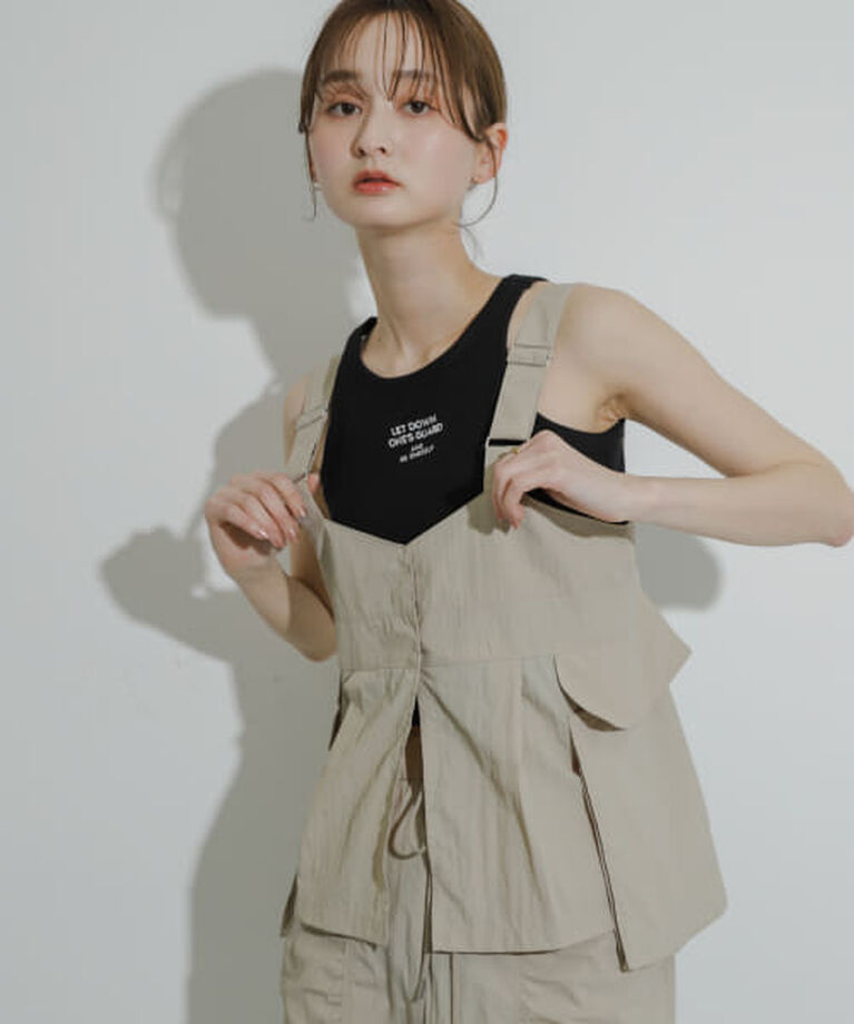 SENSE OF PLACE by URBAN RESEARCH「SENSE OF PLACE Uiscel　ビックポケットベスト」|ベスト・ジレ|