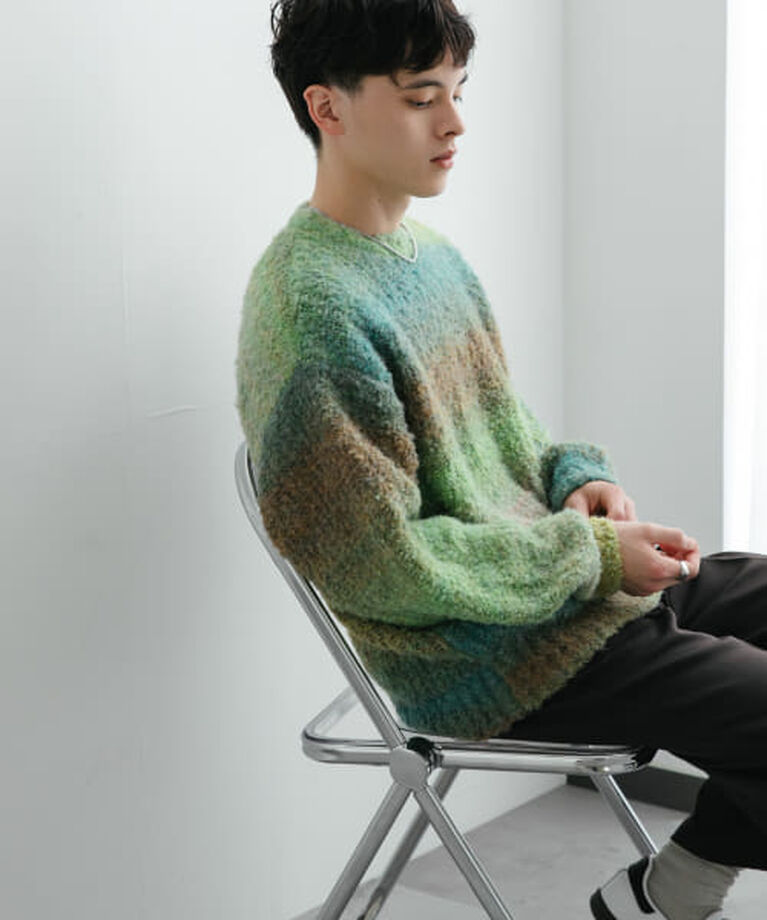 SENSE OF PLACE by URBAN RESEARCH「SENSE OF PLACE 『ユニセックス』ブークレグラデーションニット」|ニット・セーター|