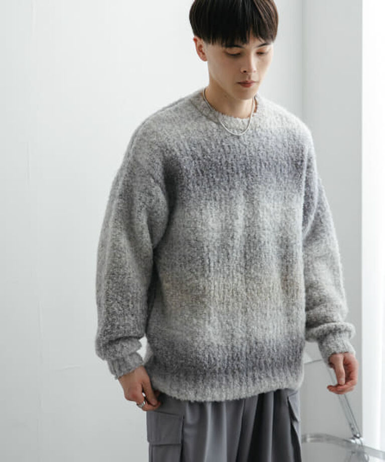 SENSE OF PLACE by URBAN RESEARCH「SENSE OF PLACE 『ユニセックス』ブークレグラデーションニット」|ニット・セーター|