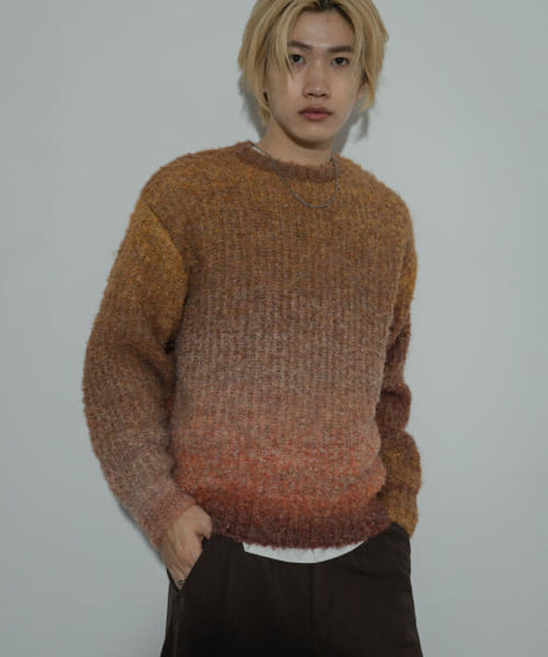 SENSE OF PLACE by URBAN RESEARCH「SENSE OF PLACE 『ユニセックス』ブークレグラデーションニット」|ニット・セーター|