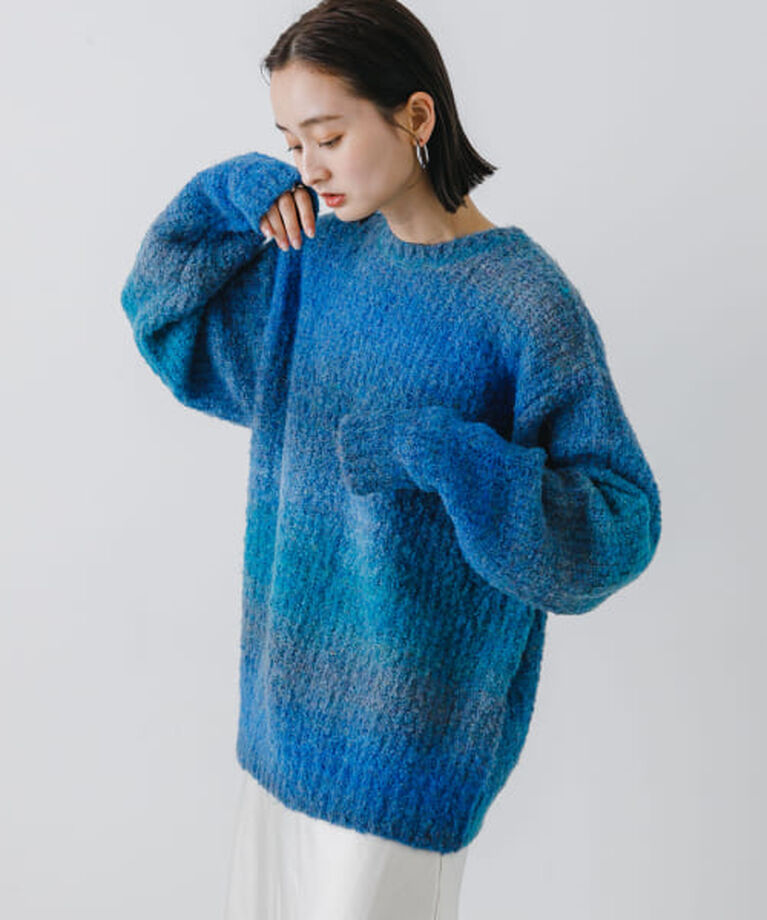 SENSE OF PLACE by URBAN RESEARCH「SENSE OF PLACE 『ユニセックス』ブークレグラデーションニット」|ニット・セーター|