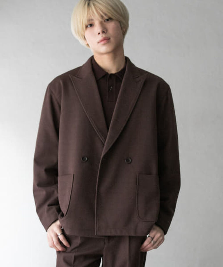 SENSE OF PLACE by URBAN RESEARCH「SENSE OF PLACE 『UR TECH』ヘリンボーンダブルテーラードジャケット」|その他|