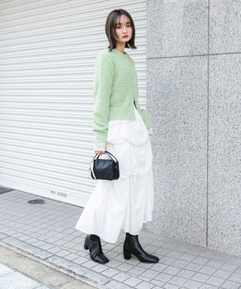 SENSE OF PLACE by URBAN RESEARCH「SENSE OF PLACE バルーンタックティアードスカート」|スカート|